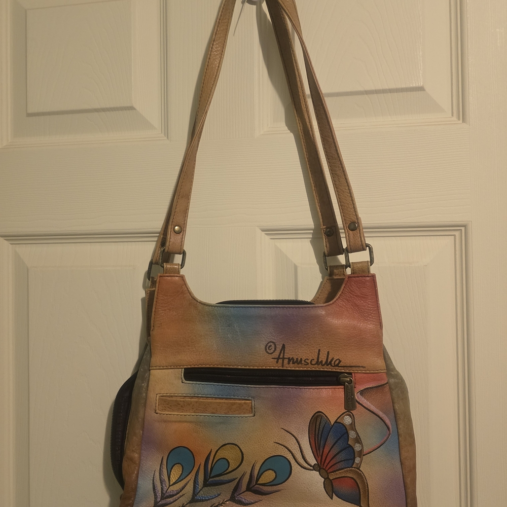 Anuschka Multicolor Hand-Painted Women's Bag